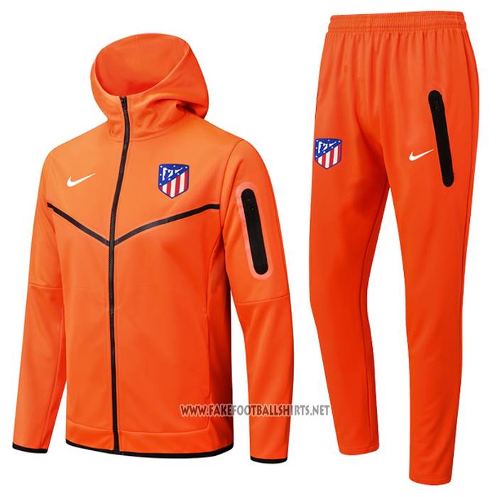 Hooded Tracksuit Atletico Madrid 2022-2023 Orange